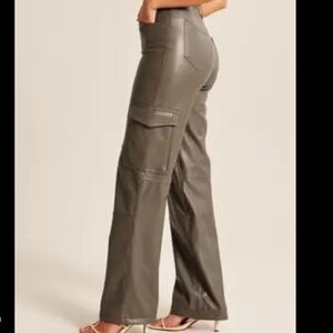 Vegan Leather Cargo 90s Relaxed Pants